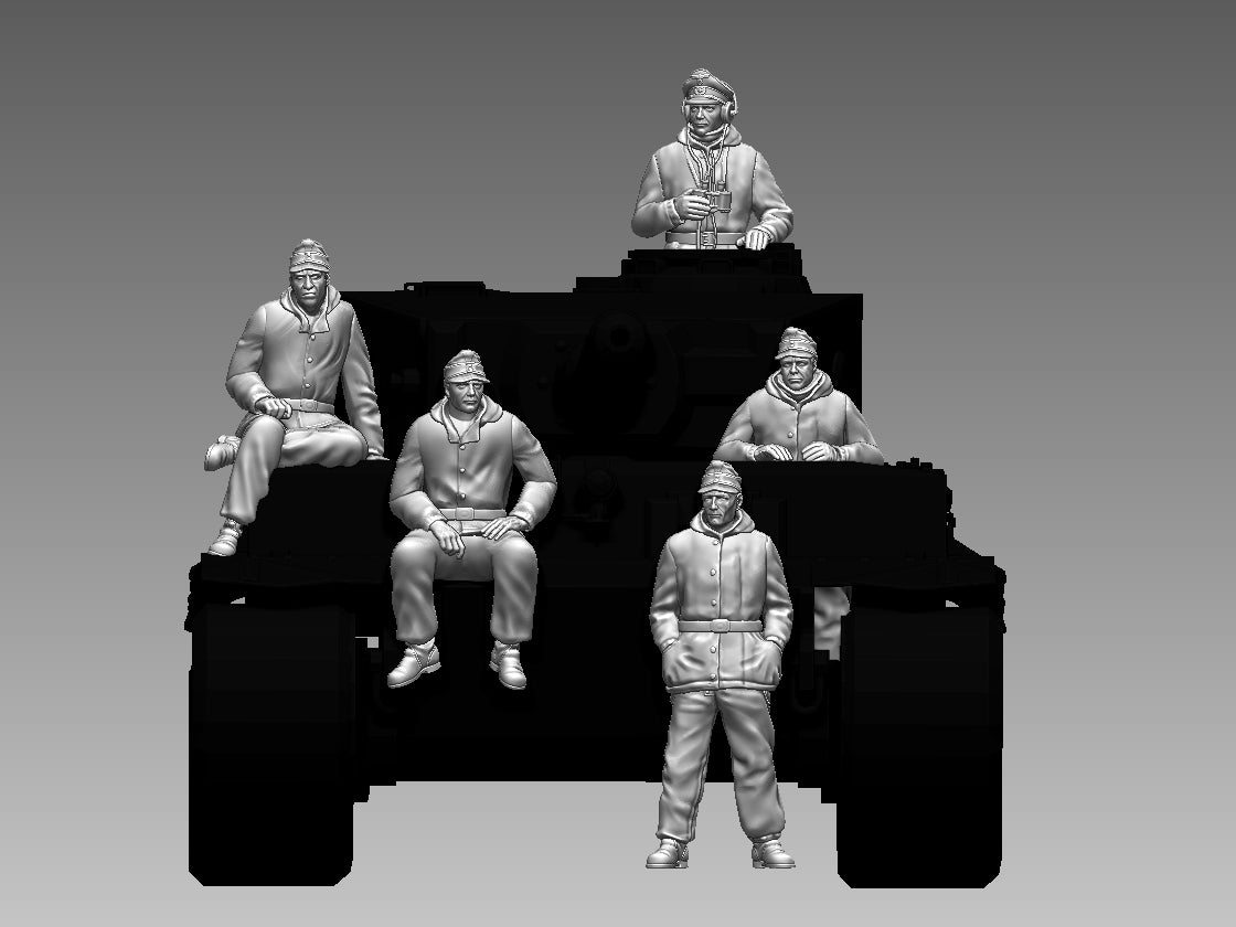 WW2 - TRIPULACIÓN DE TIGER I (invierno)