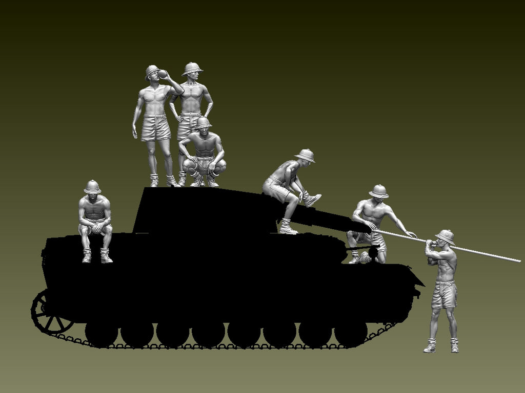 WW2 - TANQUISTAS ALEMANES AFRIKA KORPS