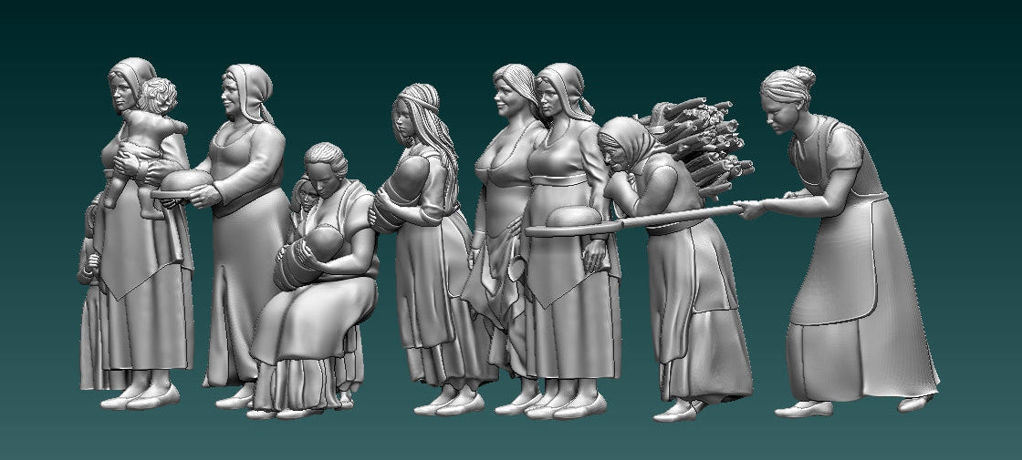 WW2 - MUJERES DE ALDEA RUSA