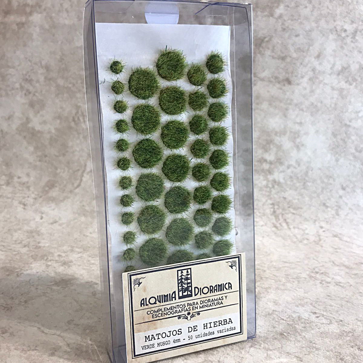 Matojos de hierba - 50 variados - color verde