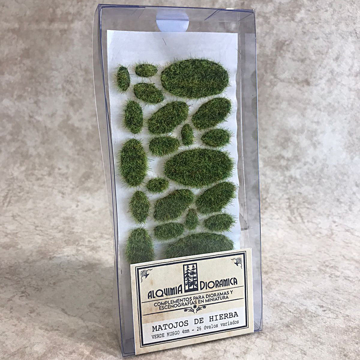 Matojos de hierba - 26 ovalos - color verde