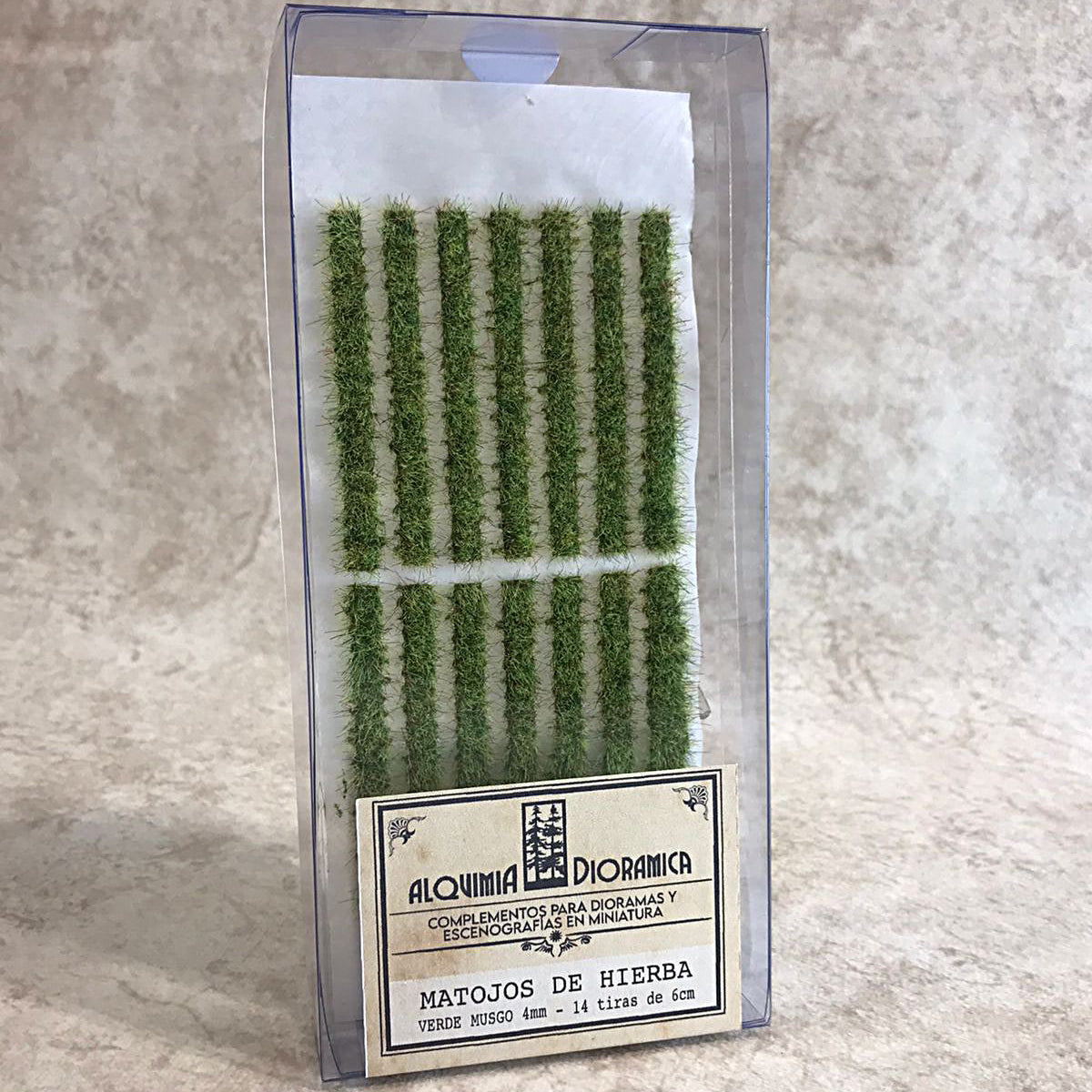 Matojos de hierba - 14 tiras - color verde
