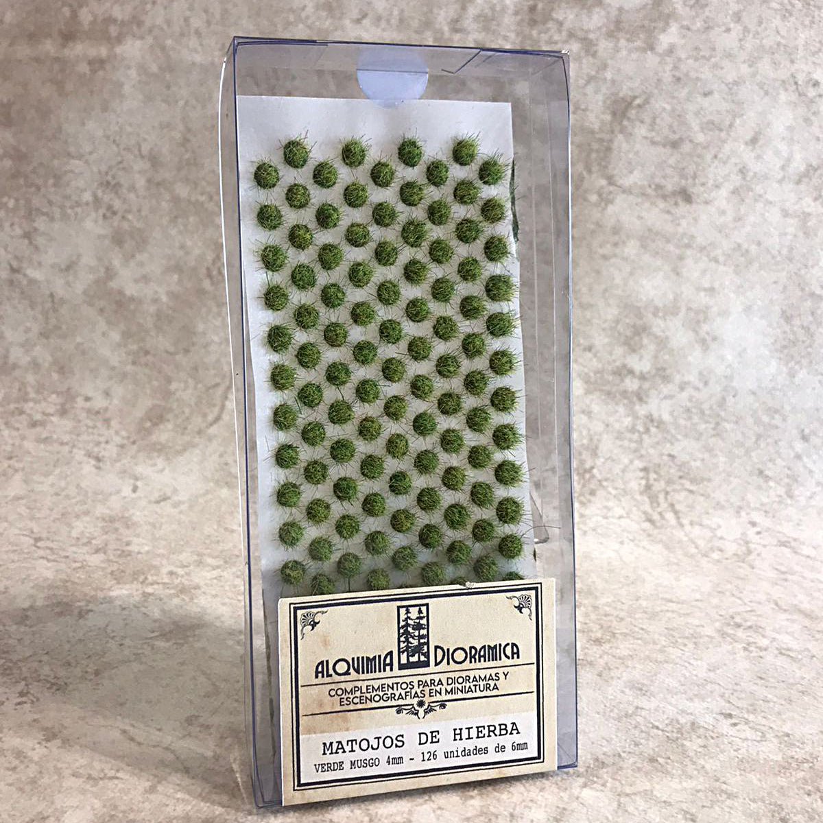 Matojos de hierba - 126 tufts de 6 mm - color verde