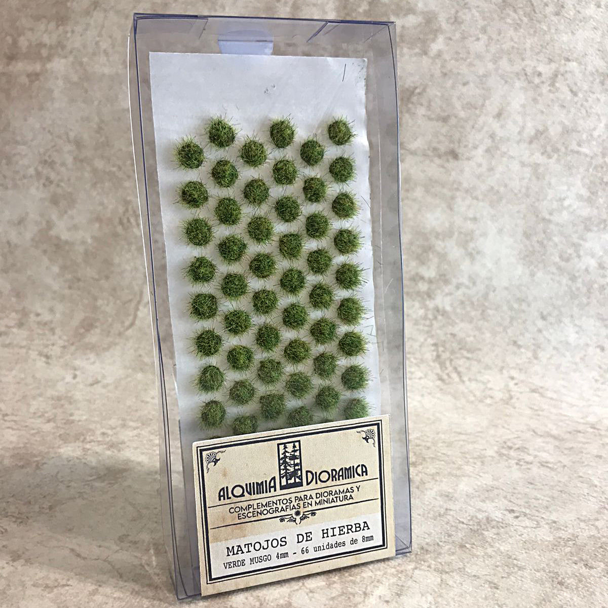 Matojos de hierba - 66 tufts de 8 mm - color verde