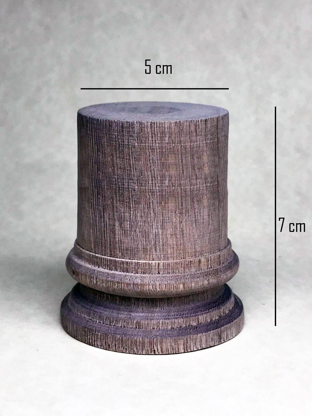 Peana torneada de madera 5 x 6 cm (Copia)